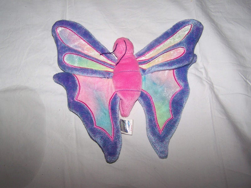 TY Beanie Babies Flitter the Butterfly - Periwinkle and Pink - Image 1